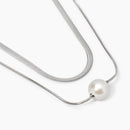 Kidult Collana doppia catena con perle conchiglia, Style 14 - 851019