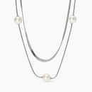 Kidult Collana doppia catena con perle conchiglia, Style 14 - 851019