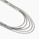 Kidult Girocollo acciaio da donna con catene multiple - 851022