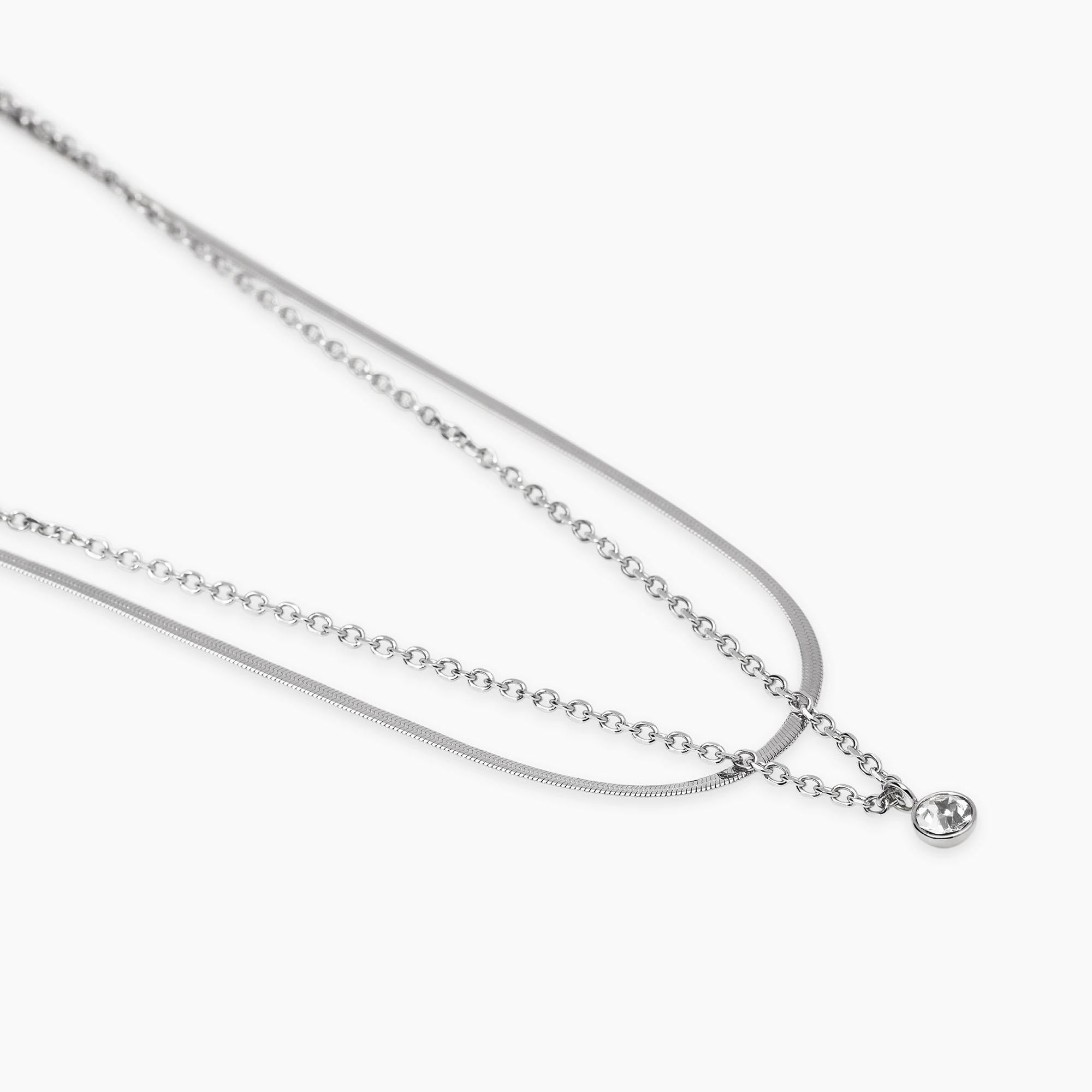 Kidult Girocollo con catene e cristallo, Style 31- 851045