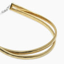 Kidult Girocollo dorato con doppia catena tubogas, Style 13 - 851061