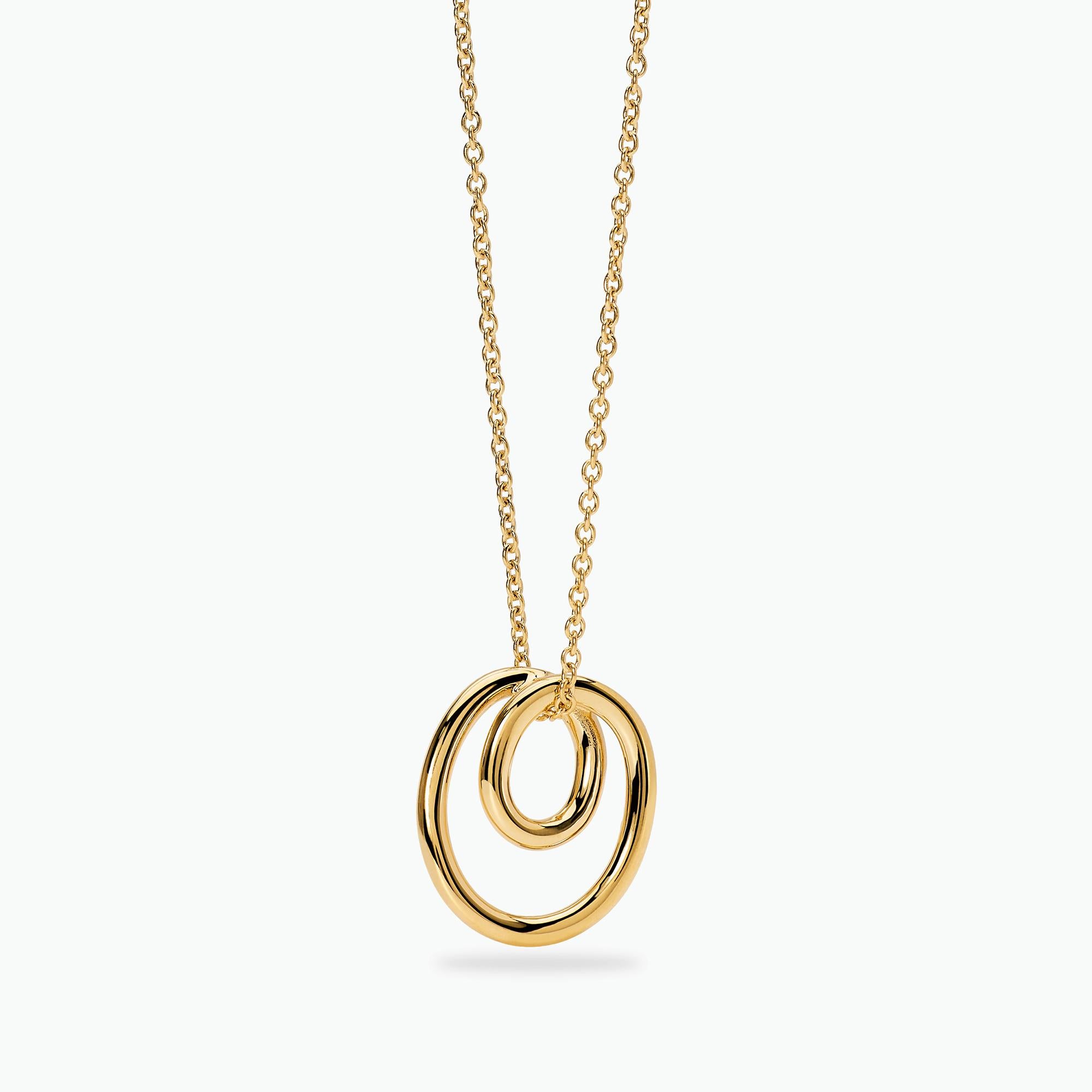 Kidult Collana girocollo donna con spirale in acciaio dorato, Style 58 - 851092