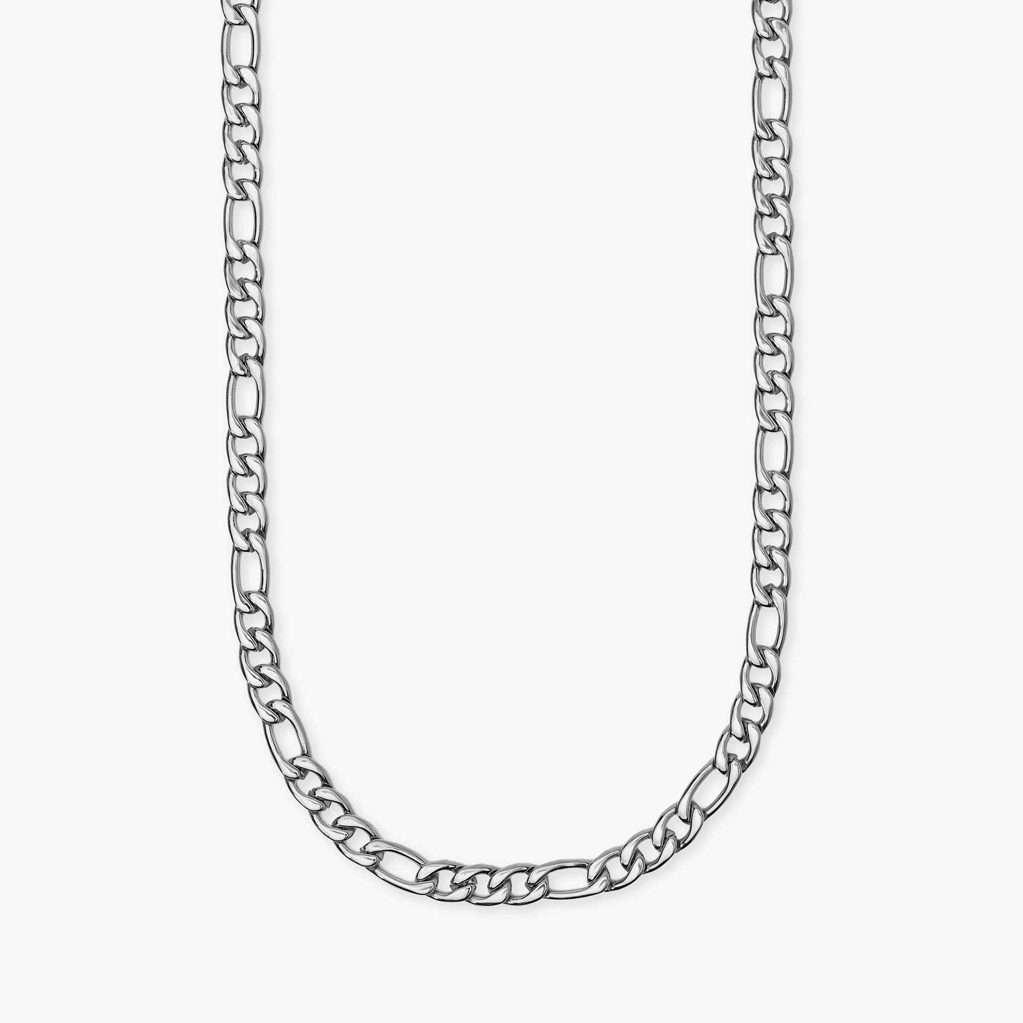 Kidult Collana uomo in acciaio con catena figaro, Style 36 - 851102