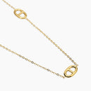 Kidult Collana con staffe in acciaio dorato, Style 84 - 851133
