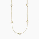 Kidult Collana con staffe in acciaio dorato, Style 84 - 851133