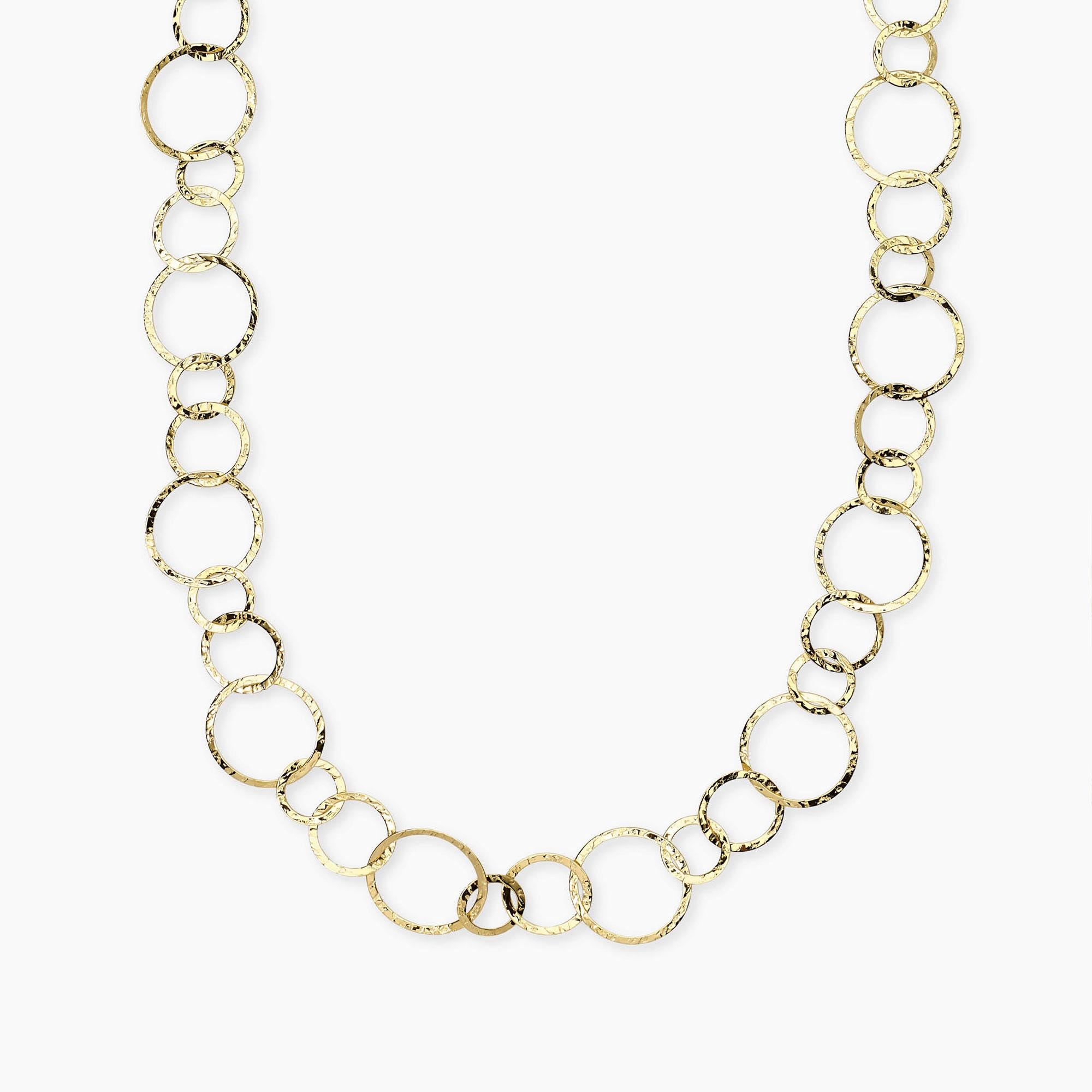 Kidult Collana con maglie dorate rotonde Style 62 - 851136