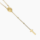 Kidult Collana dorata con Madonnina e pendente croce - 851149