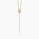 Kidult Collana dorata con Madonnina e pendente croce - 851149