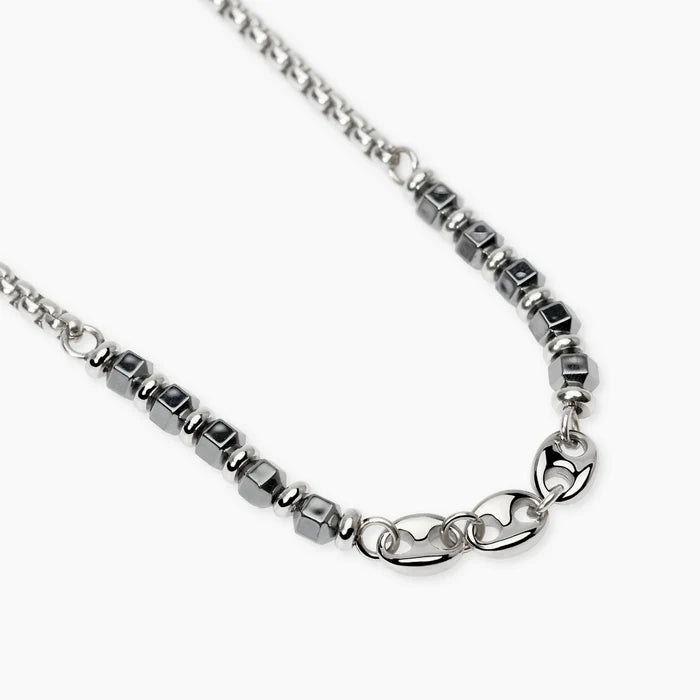 Kidult Collana uomo con catene ed ematite - 851150