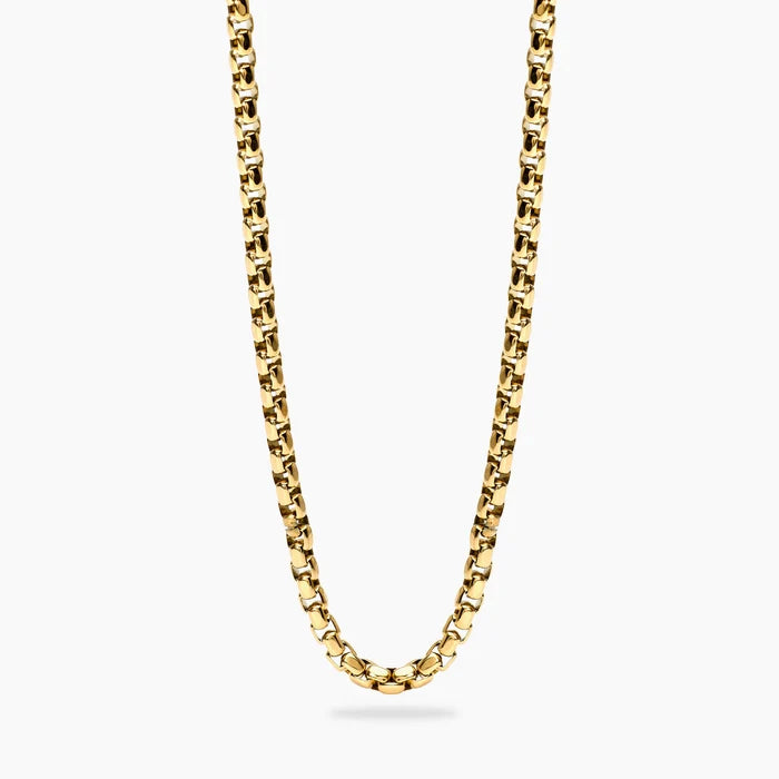 Kidult Collana uomo con catena veneta in acciaio dorato - 851152