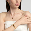 Kidult Collana uomo dorata con croce - 851085