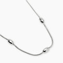 Kidult Collana in acciaio con catene snake ed elementi ovali - 851193