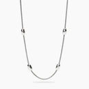 Kidult Collana in acciaio con catene snake ed elementi ovali - 851193