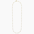 Kidult Collana in acciaio dorato con catene snake ed elementi ovali - 851194