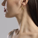 Kidult Orecchini a rombo in acciaio dorato Style 09 - 861045