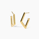 Kidult Orecchini a rombo in acciaio dorato Style 09 - 861045