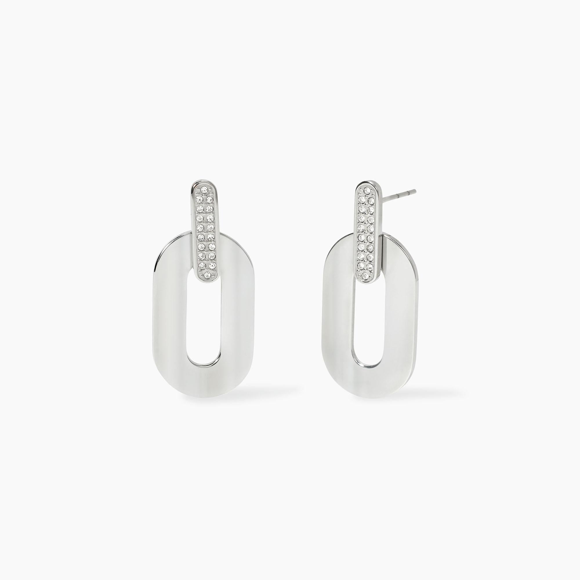 Kidult Orecchini pendenti in acciaio con cristalli Style 09 - 861058