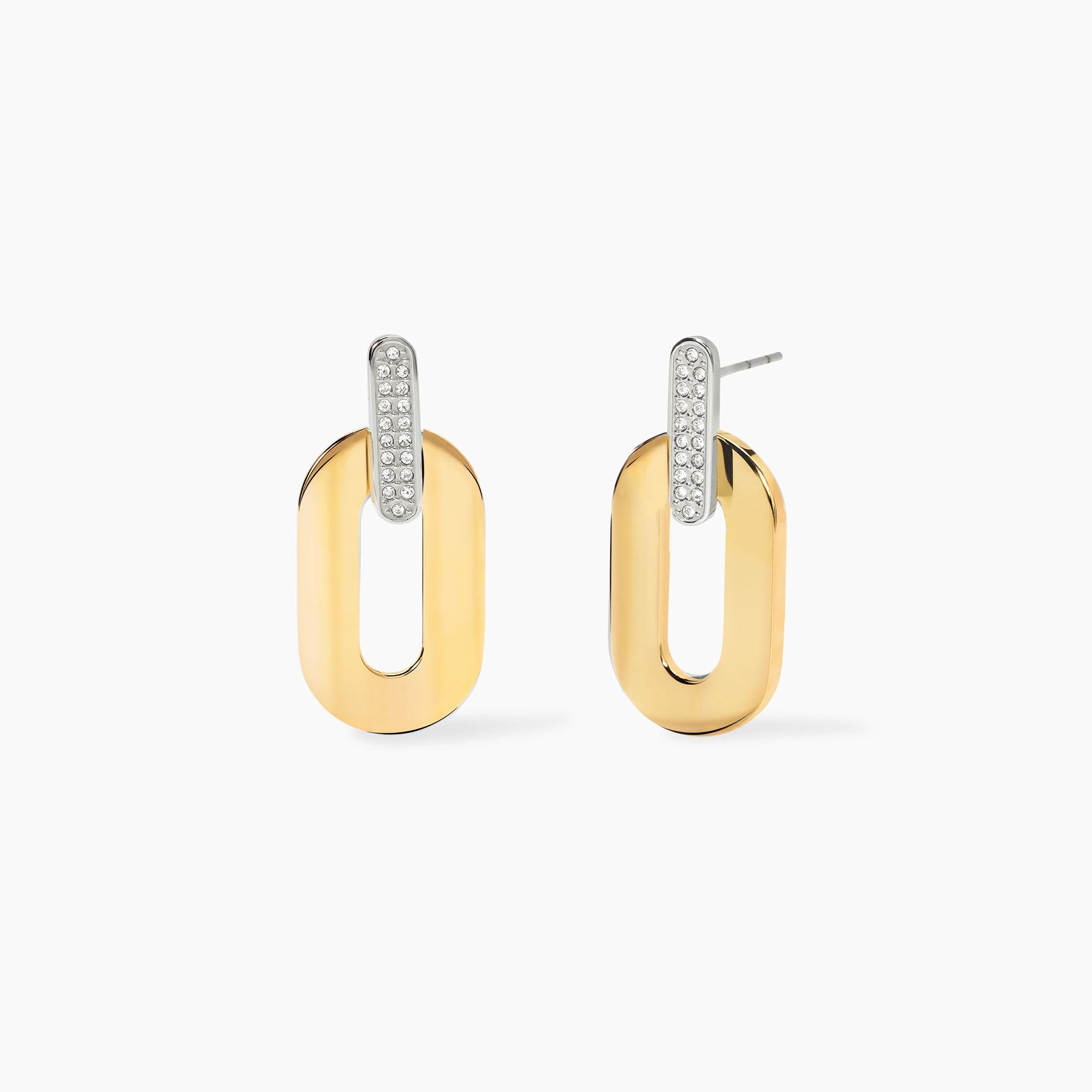 Kidult Orecchini dorati con cristalli e pendenti Style 09 - 861060