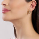 Kidult Orecchini dorati con doppio cerchio. Style 09 - 861071