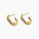 Kidult Orecchini in acciaio dorato, Style 09 - 861077