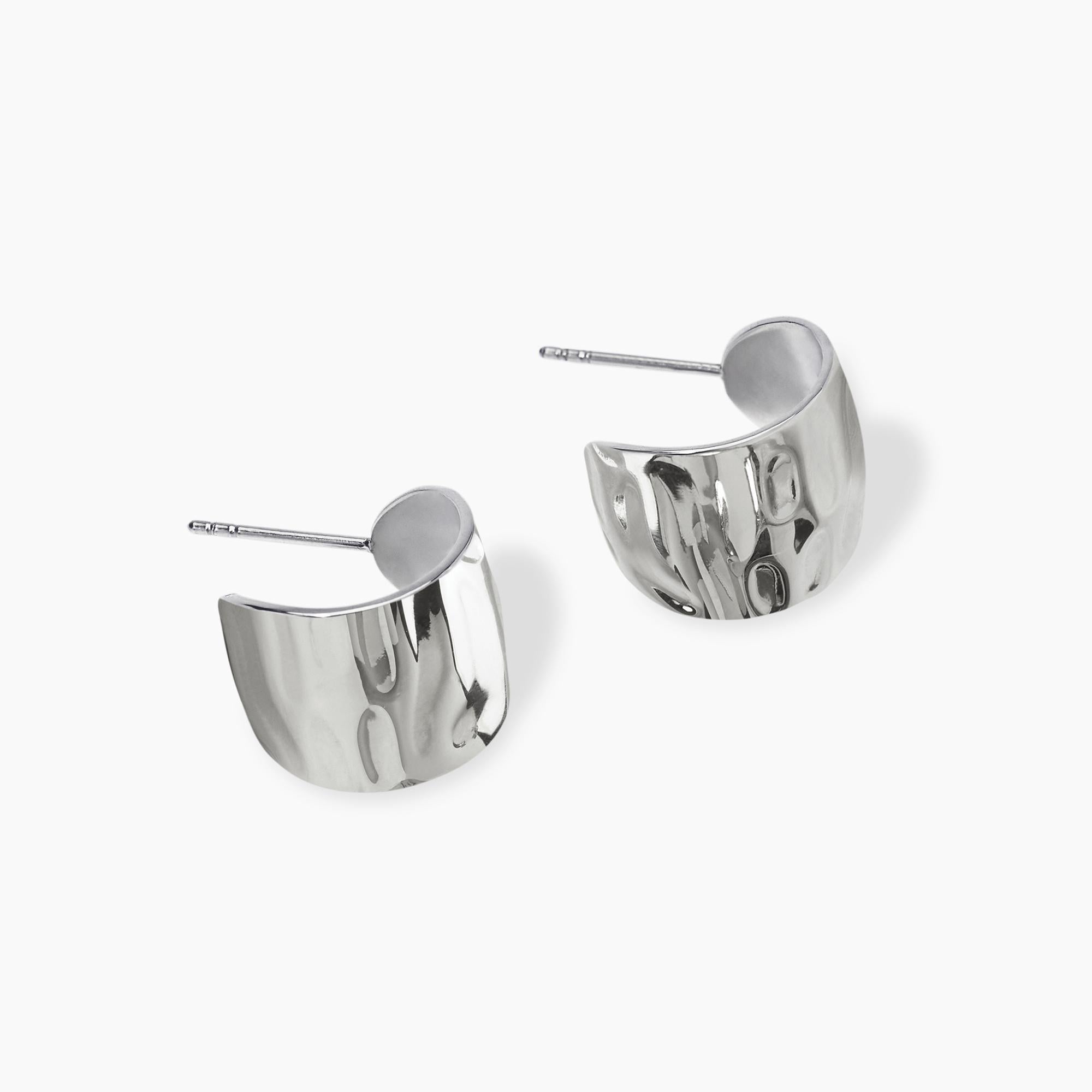 Kidult Orecchini semicerchio martellati, Style 09 - 861083