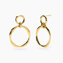 Kidult Orecchini dorati con pendenti circolari, Style 24 - 861088