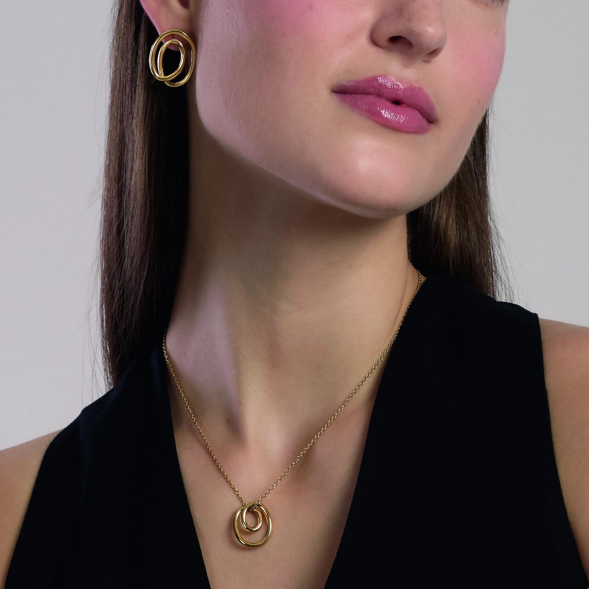 Kidult Orecchini a spirale in acciaio dorato, Style 58 - 861092