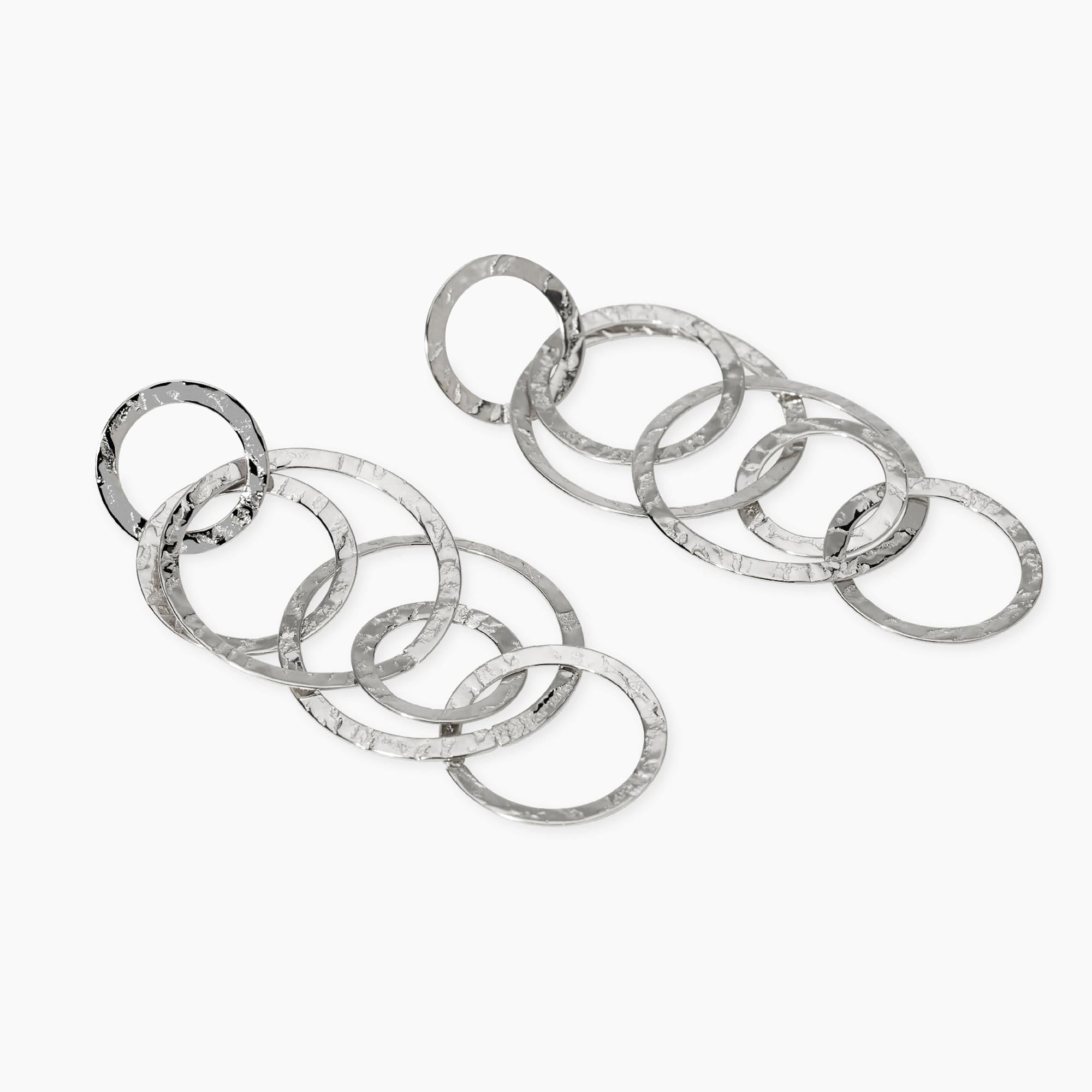 Kidult Orecchini pendenti in acciaio martellato Style 62 - 861141