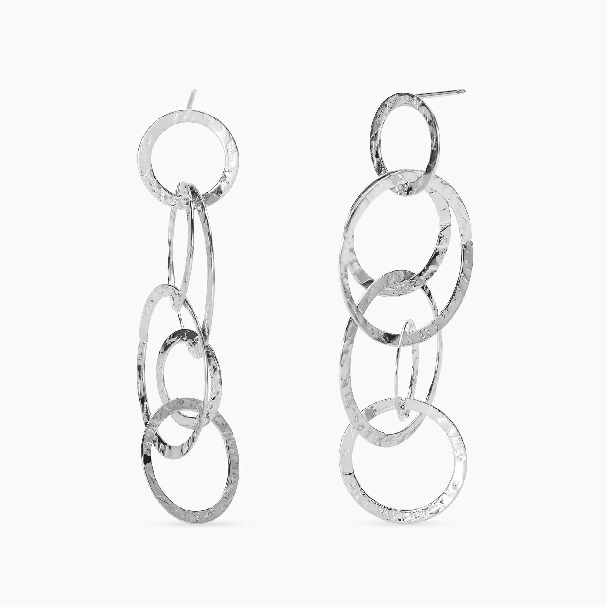 Kidult Orecchini pendenti in acciaio martellato Style 62 - 861141