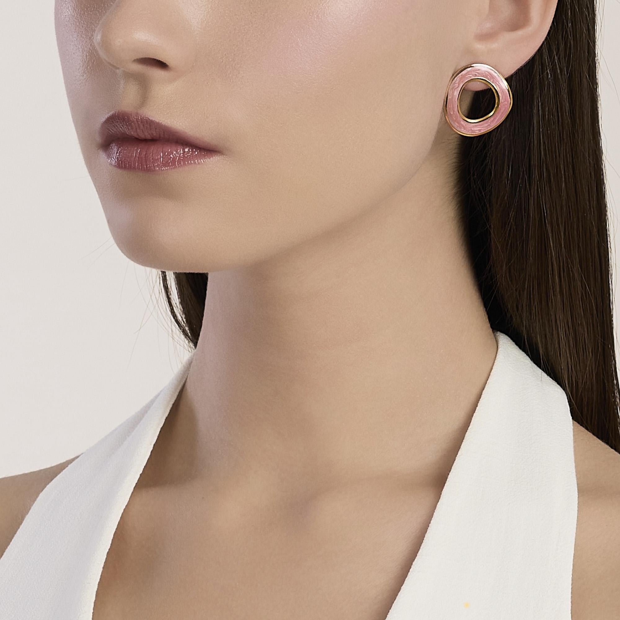 Kidult Orecchini in acciaio dorato smaltati Style 80 - 861151