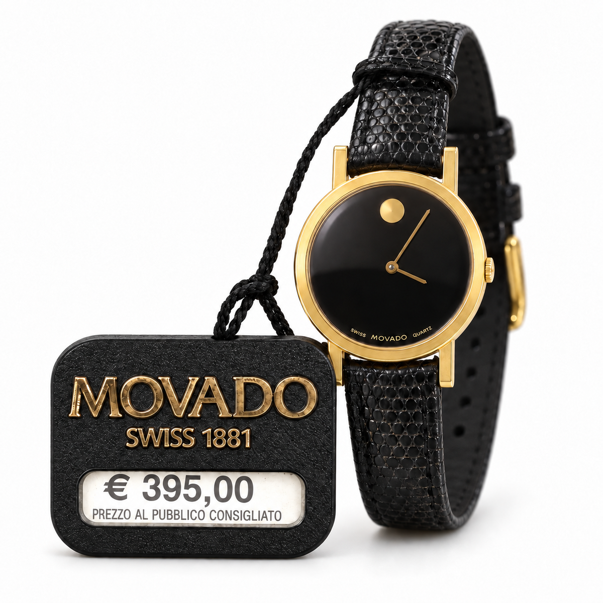 Orologio Movado Museum Donna — Dorato 24 mm — Quarzo, quadrante Museum Dial — NOS - 87.A1.0832