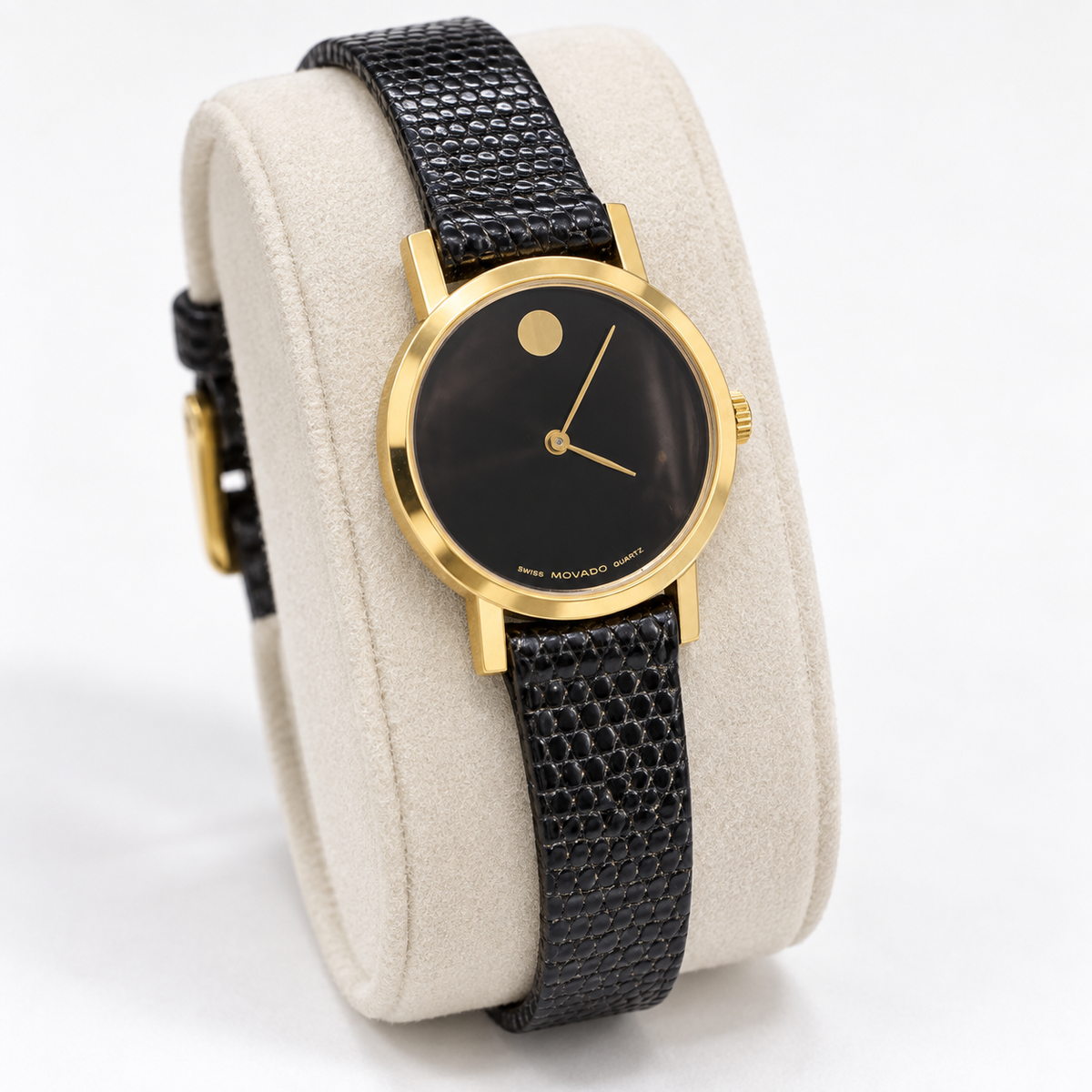Orologio Movado Museum Donna — Dorato 24 mm — Quarzo, quadrante Museum Dial — NOS - 87.A1.0832