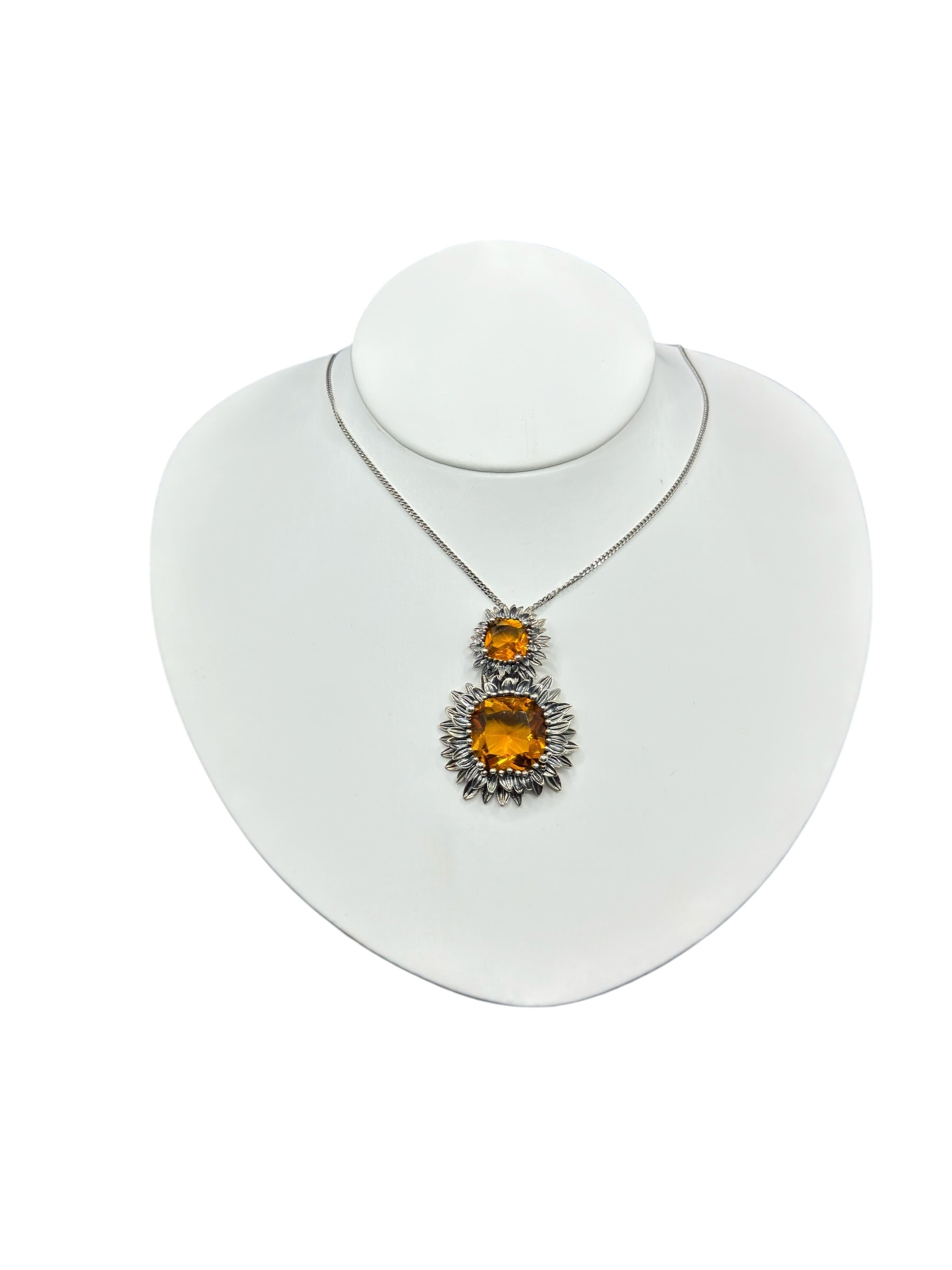 COLLANA LABRIOLA MARGHERITA IN ARGENTO CON QUARZO GIALLO CITRINO - 2241