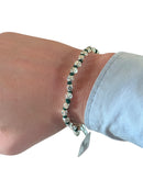 Bracciale Spadarella corda in argento e nylon, unisex, color verde gucci - SPBR636-verde gucci