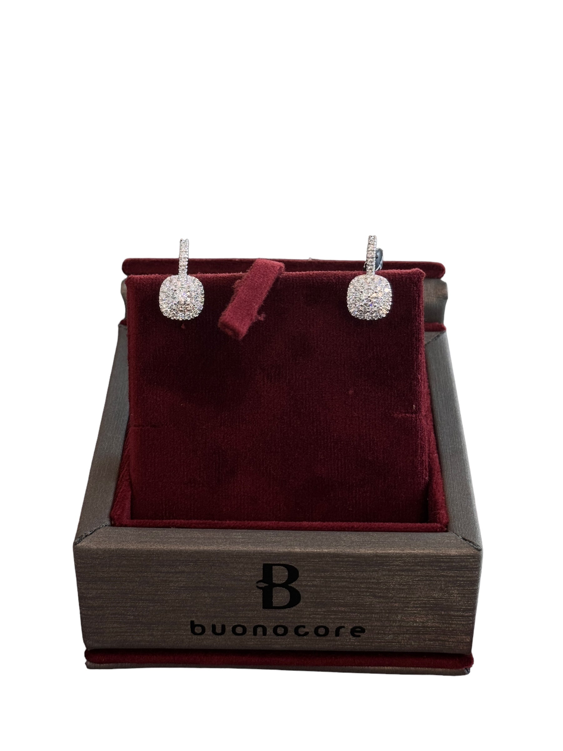 Earrings in white gold and diamond ring, 1.60ct - 732O01DW