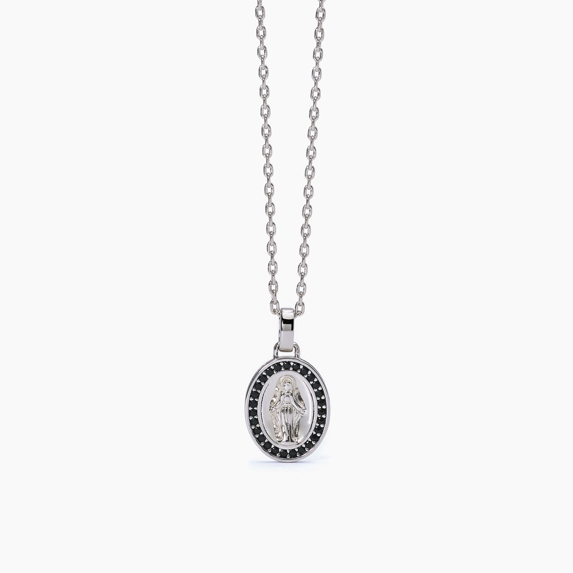 Mabina Man - Silver necklace with MYSTICAL pendant - 553568