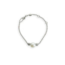 Bracciale Bon Bon oro bianco, diamanti e perla - 38002