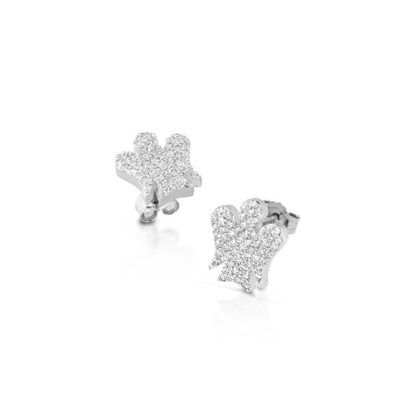 ANGELS EARRINGS IN SILVER AND ZIRCONIA - GIA286