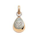 Large Capriful Pendant Drop Gray Mother of Pearl - 36004