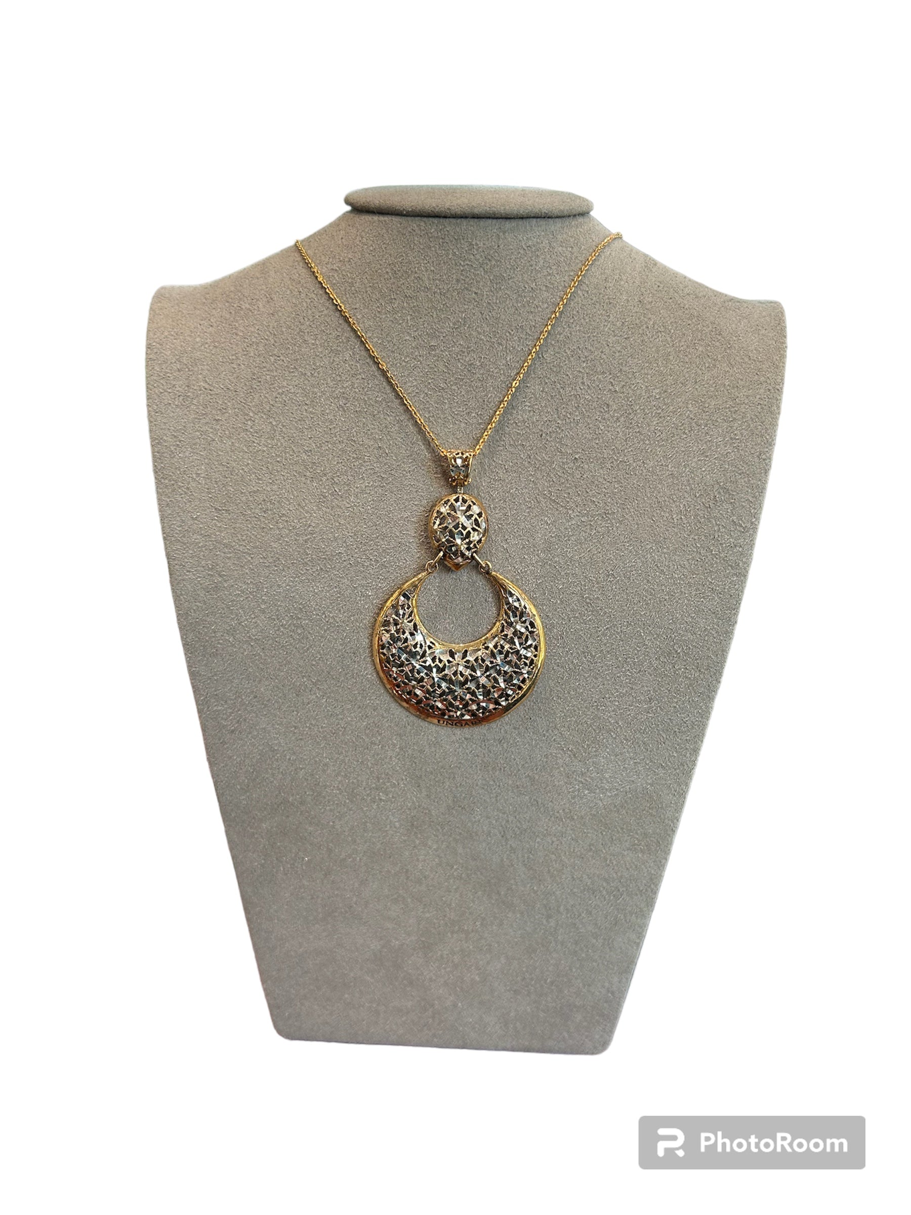 Gold silver necklace - CL 075