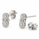 Recarlo Orecchini Bilogy in oro bianco 18 kt con diamanti naturali ct 0,51 - E01FA043/051