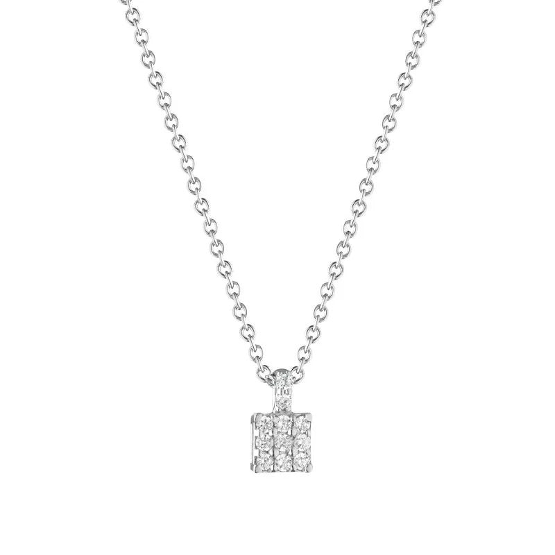 White gold and diamond necklace, 0.10ct - 380C01DW