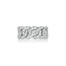 Anello fascia catena pavè con diamanti, 0.70ct - 921A02DW