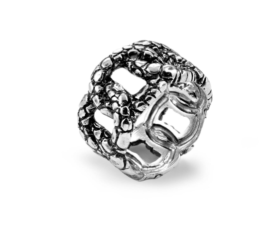 ANELLO in argento giovanni raspini fascia croco - 9259