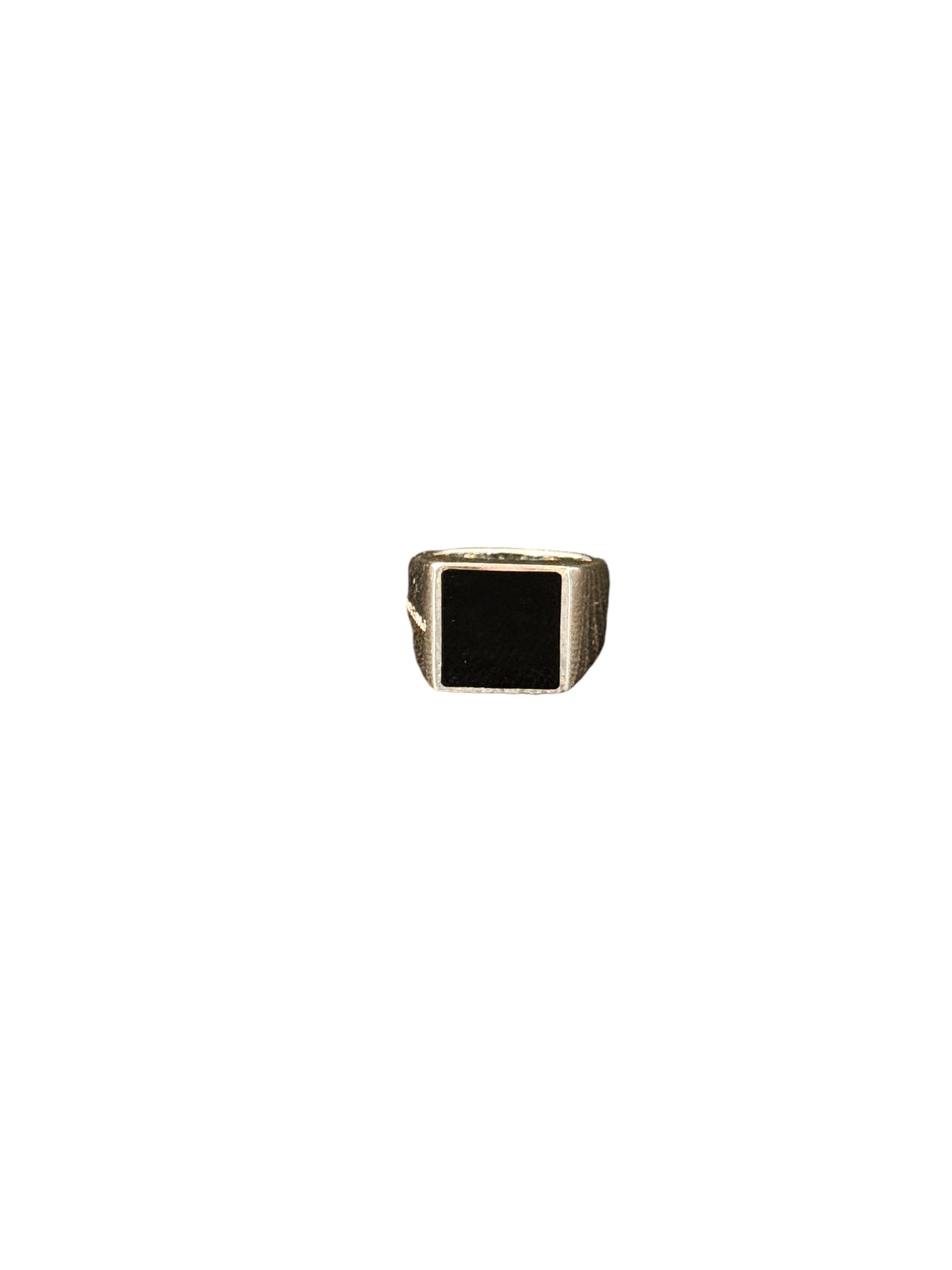 Anello Pianegonda in argento unisex con onice nera - AA010507