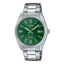 CASIO TIMELESS COLLECTION Uhr, grünes Zifferblatt, 35 mm – MTP-1302PD-3AVEF