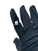 Diana - Anello in oro bianco 18kt, diamanti e perla giapponese - ANPBR M 088