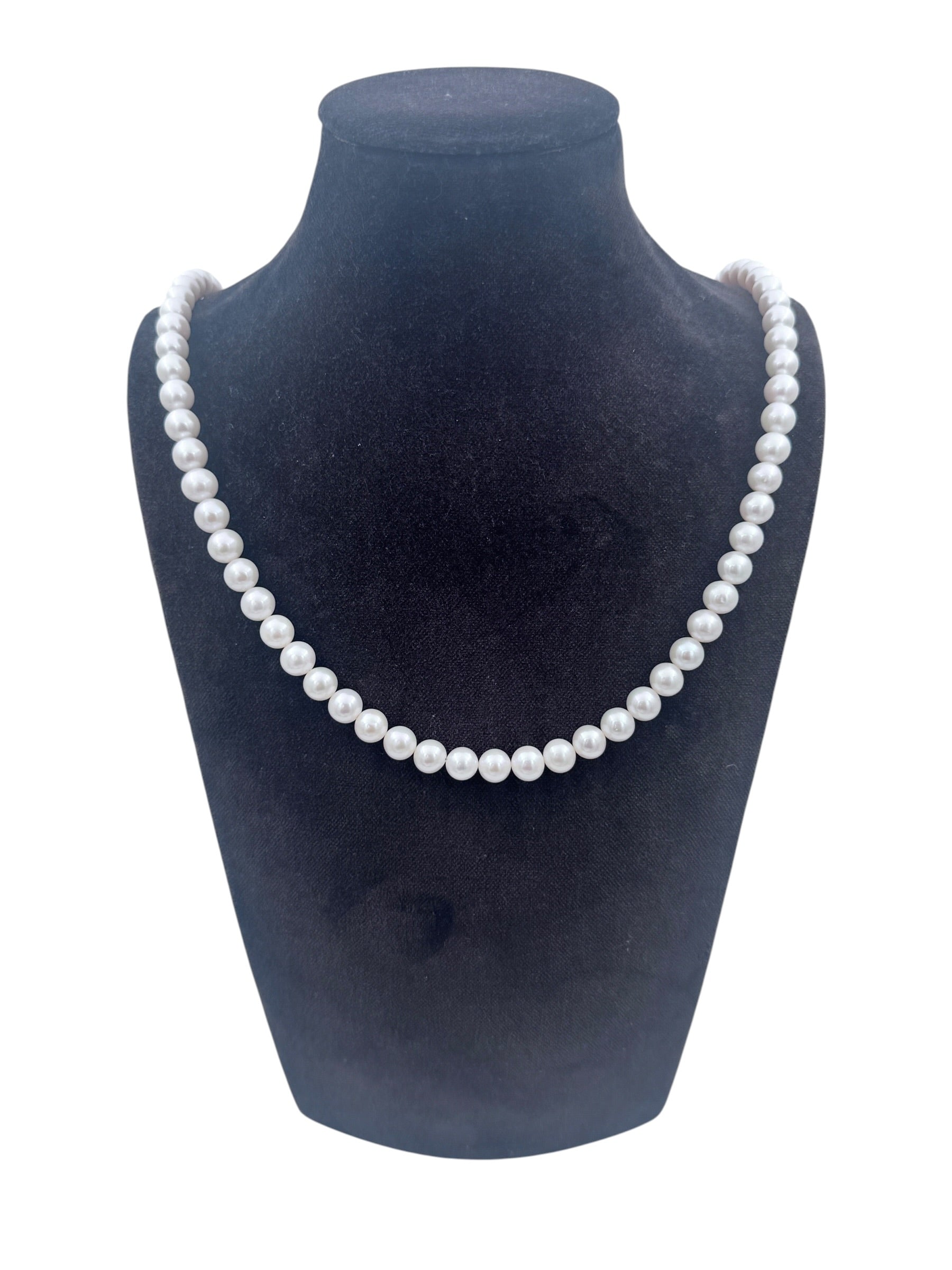 Mazza - Collana di perle coltivate fresh water, 7,5-8mm - CL PERLA