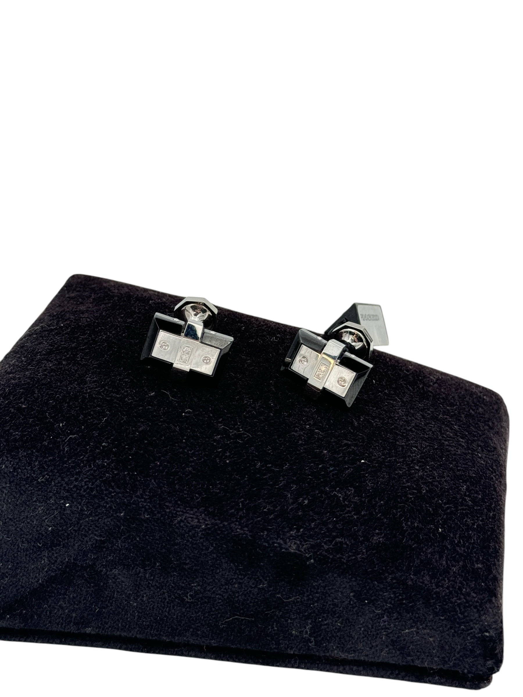 GEMELLI BARAKA IN ACCIAIO con diamanti neri - PS245042BNDB000004