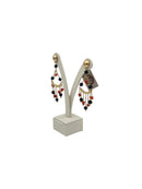 Koliè 925 - Orecchini pendenti in argento dorato con corallo - OR NERES 11